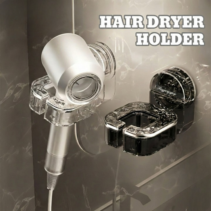 Wall Mounted Hair Dryer Stand Holder