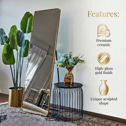 Golden Bag Vase