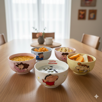 Shinchan & Friends Bowl Set
