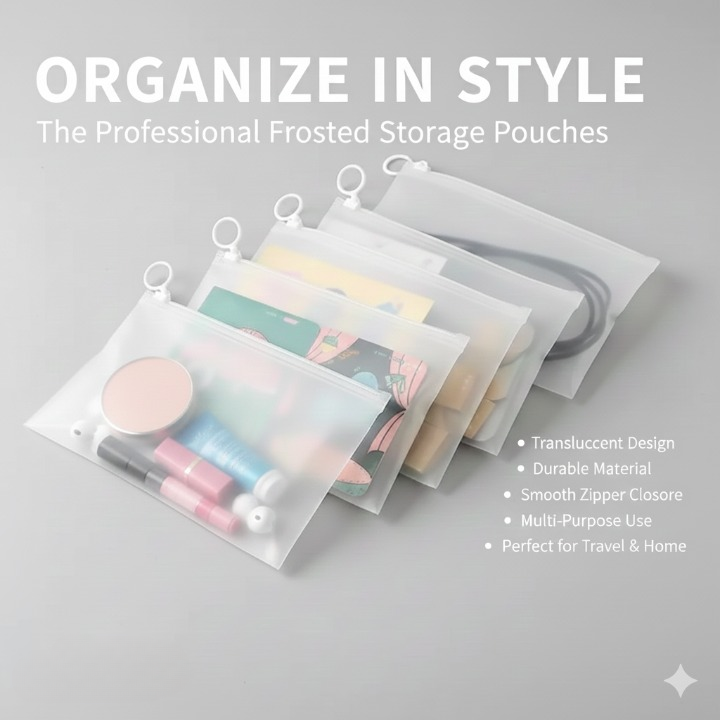 Transparent Storage Pouches