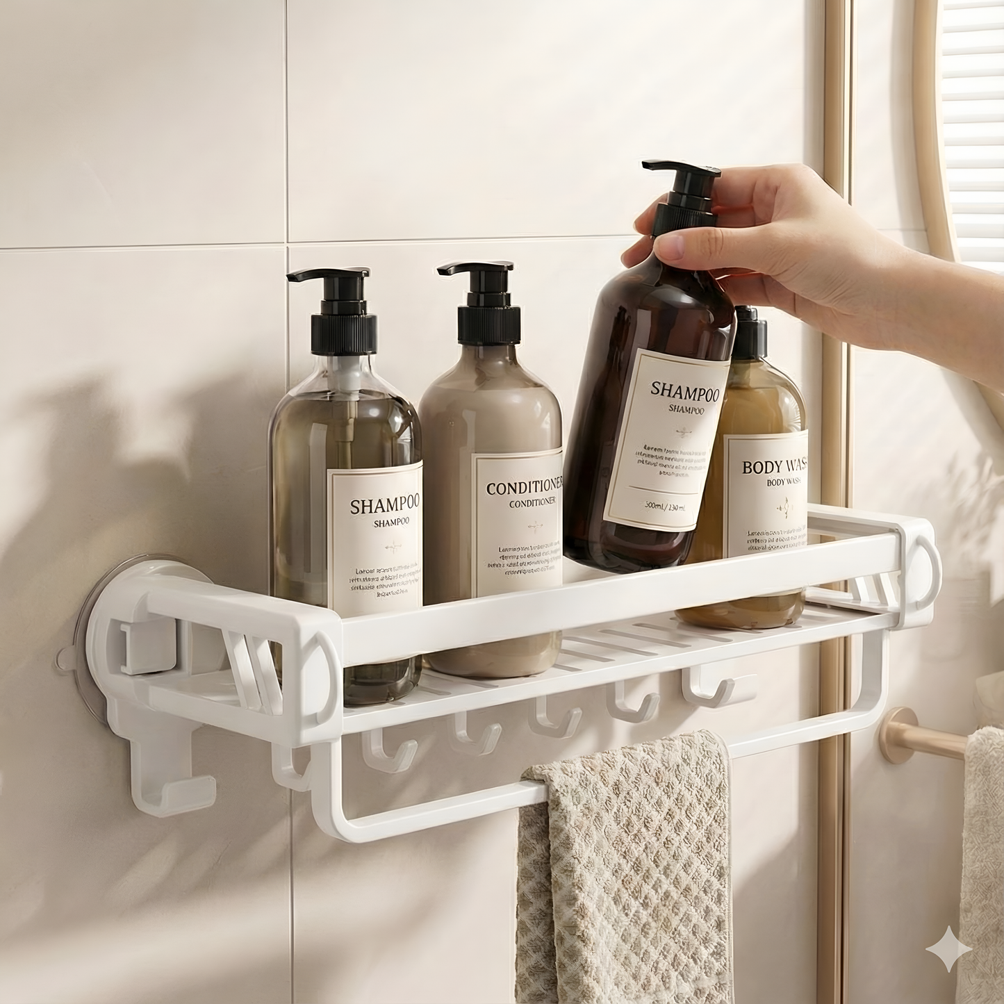 Wall Mounted Bathroom Organizer