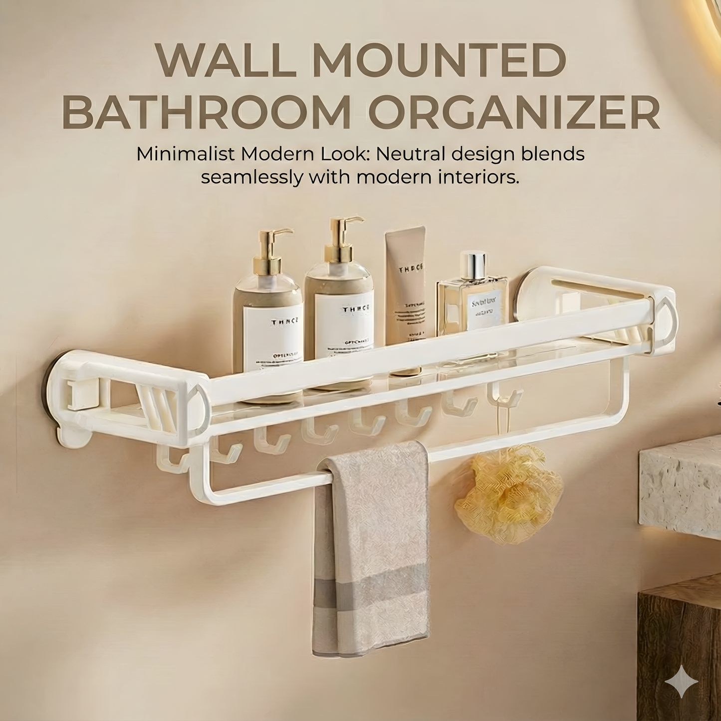 Wall Mounted Bathroom Organizer