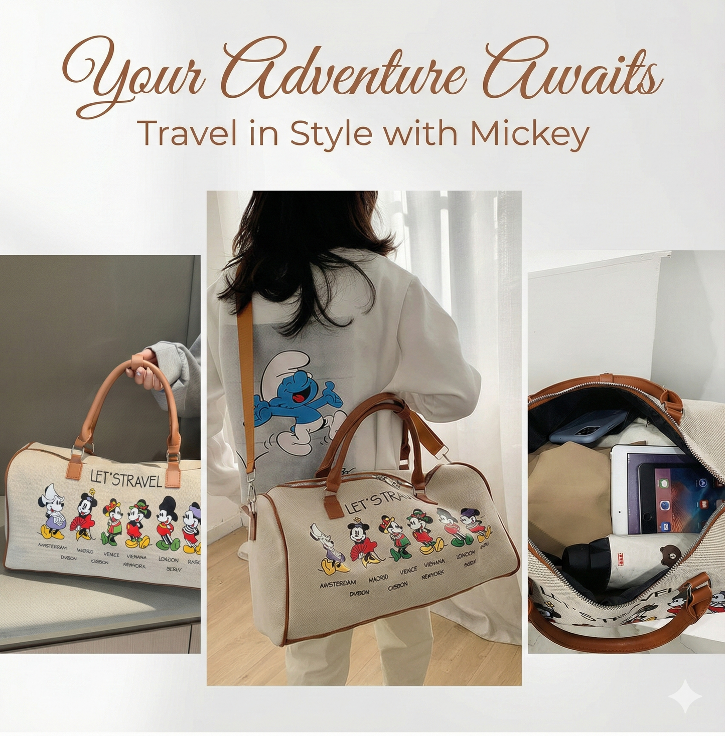Disney Mickey Travel Duffel Bag