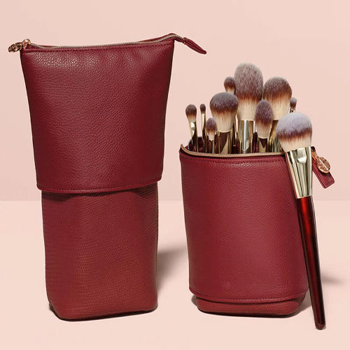 Portable Makeup Brush Holder Bag