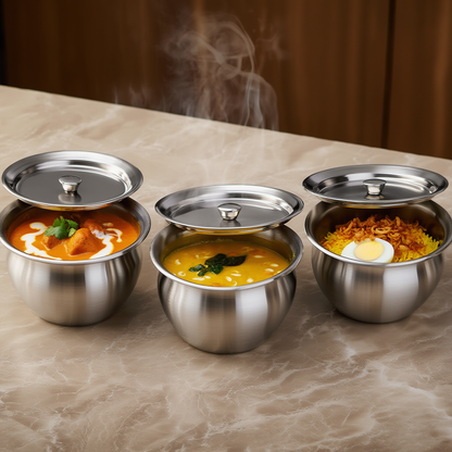 Stainless Steel Bowl with Lid