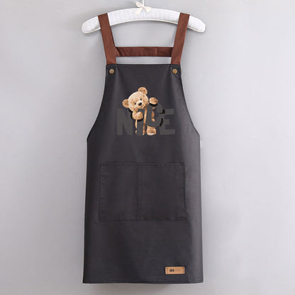 Bear Design Waterproof Apron