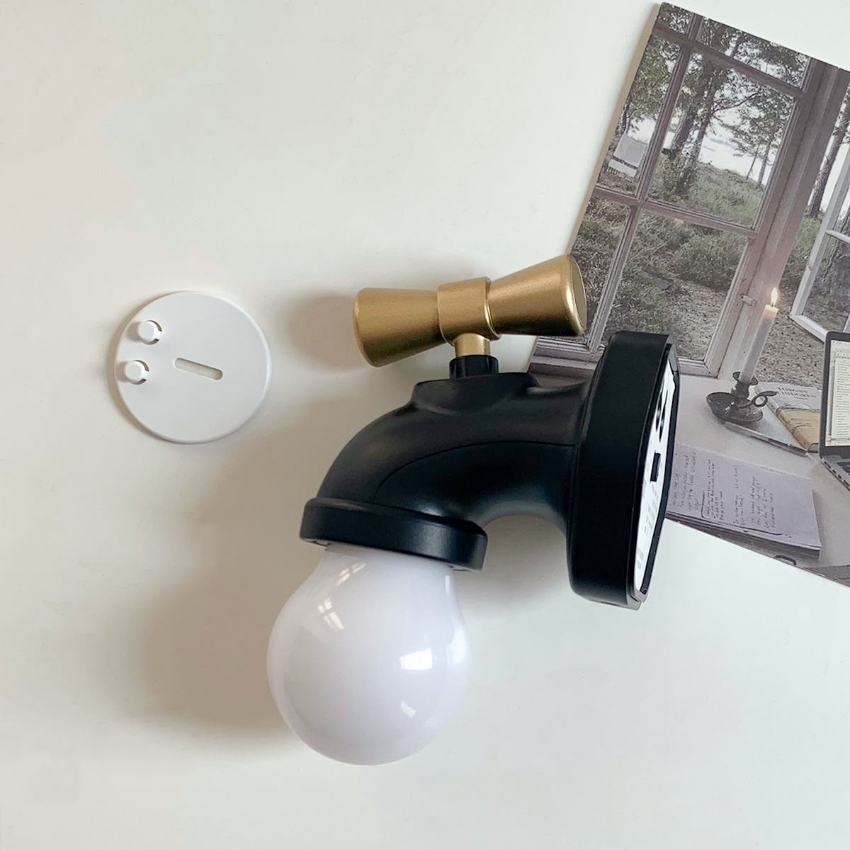 Tap-Style Wall Lamp