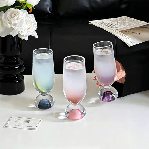 Modern Bubble Base Glass