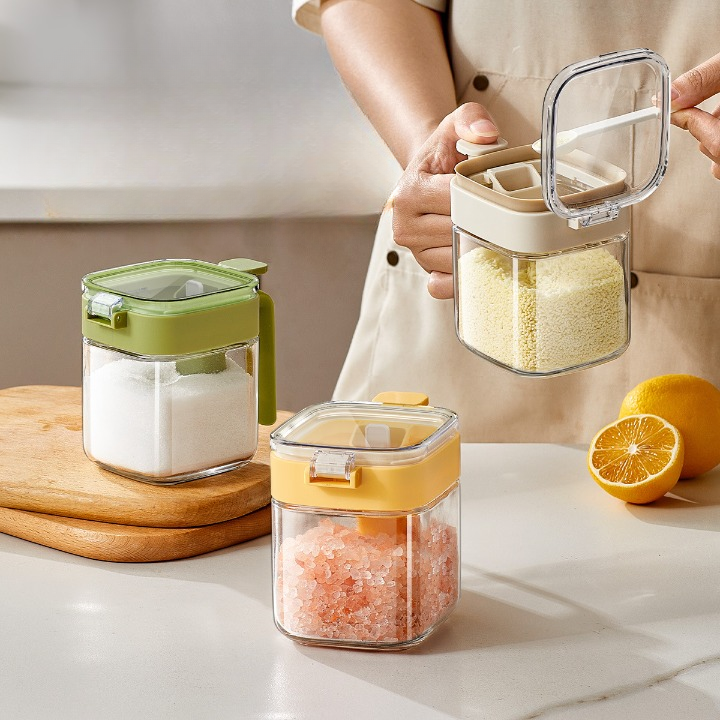 One-Touch Airtight Spice Jars