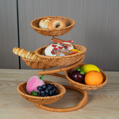 Multi-Tier Woven Storage Rack