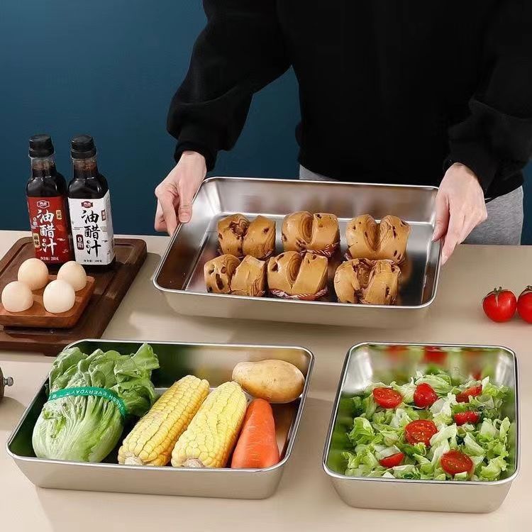 Multi-Purpose Steel Serving Tray