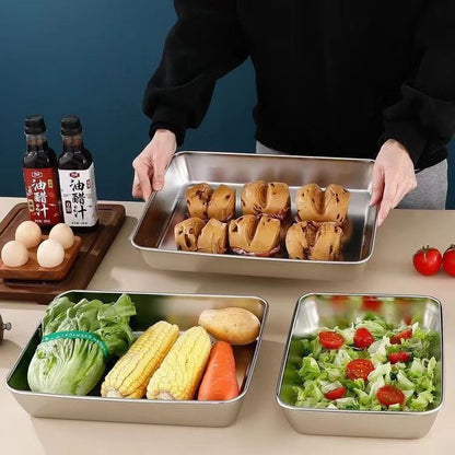 Multi-Purpose Steel Serving Tray