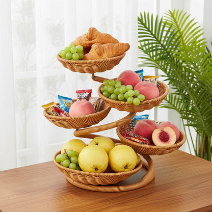 Multi-Tier Woven Storage Rack