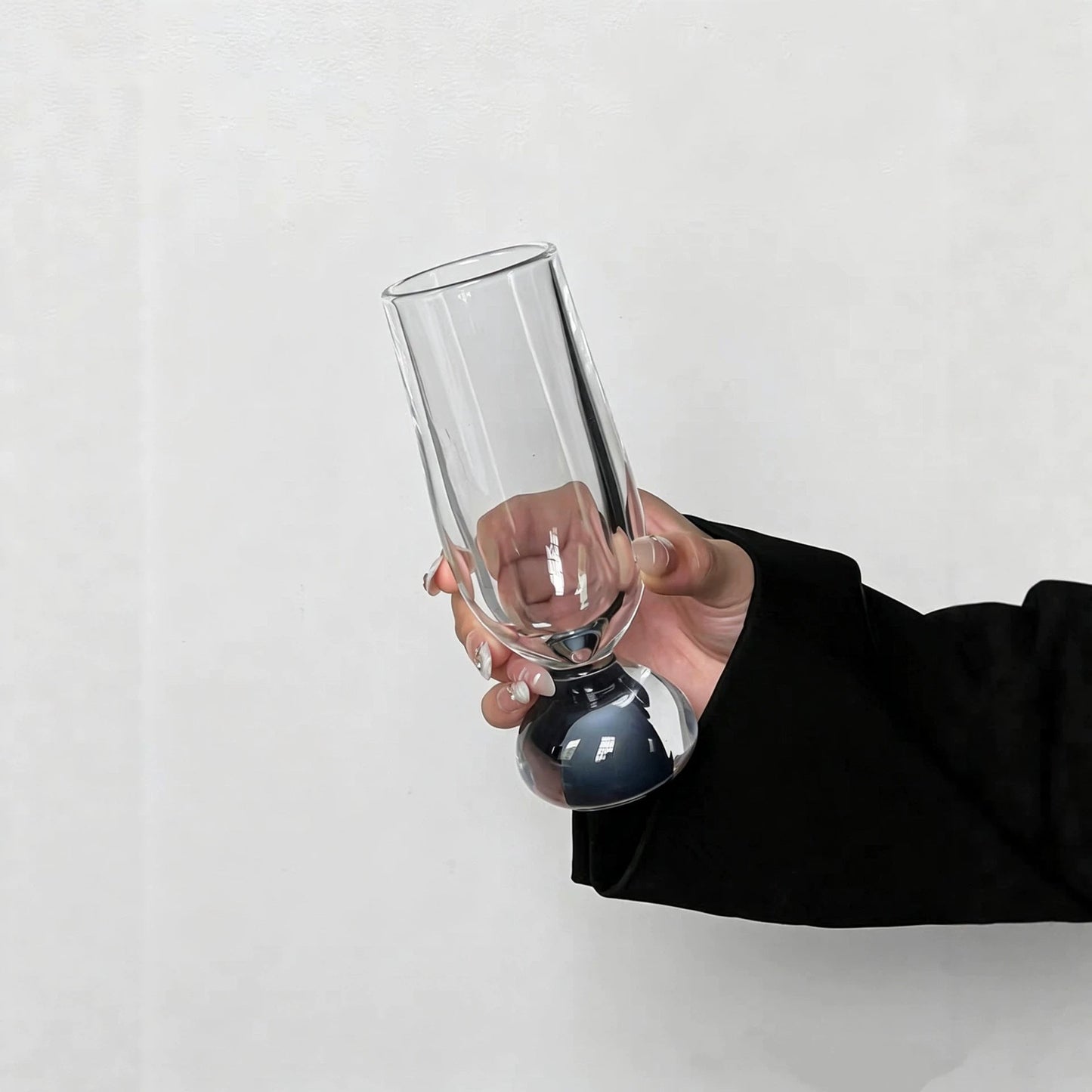 Modern Bubble Base Glass