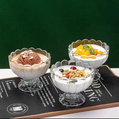 Vintage Glass Dessert Bowls