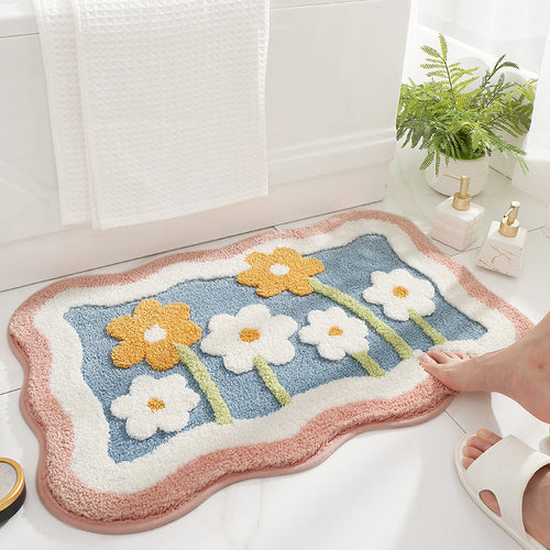 Floral Soft Touch Floor Rug