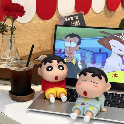 Shin-chan Keychain & Phone Buddy Holder( 2 Pcs Keychain+ 1 pc Phone holder )