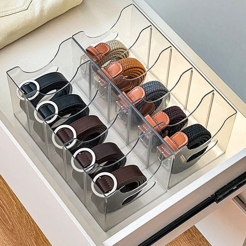 Transparent Belt Storage Box