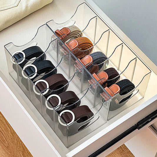 Transparent Belt Storage Box