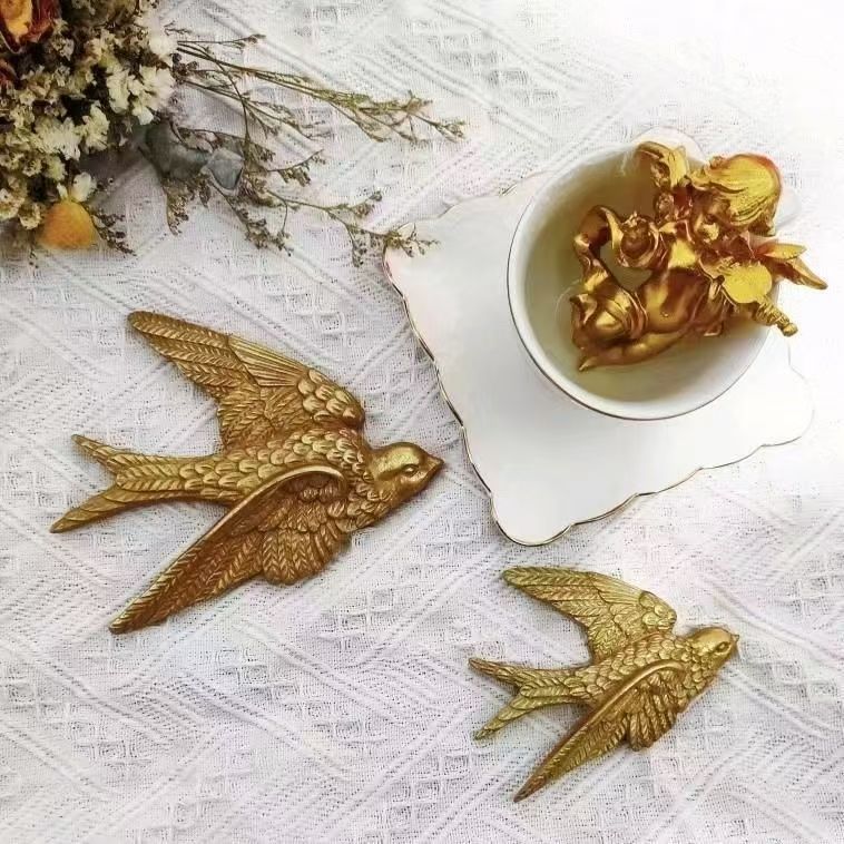 Gold Swallow Wall Decor