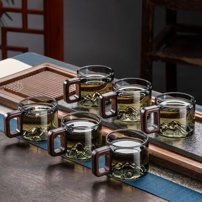 Mountain Peak Glass Cup