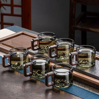 Mountain Peak Glass Cup