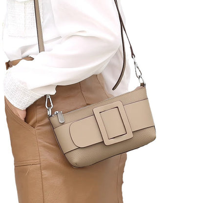 Shoulder Bag with Elegant Buckle
