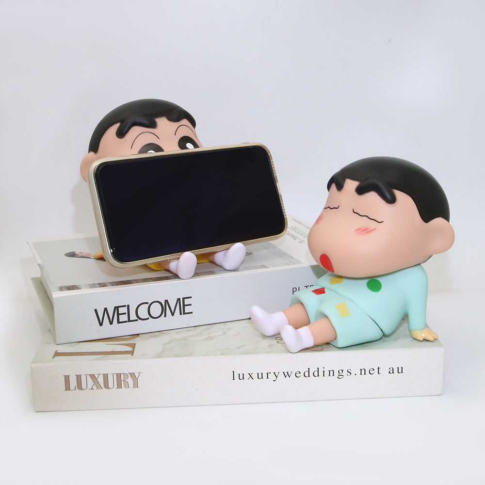 Shin-chan Keychain & Phone Buddy Holder( 2 Pcs Keychain+ 1 pc Phone holder )