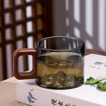 Mountain Peak Glass Cup
