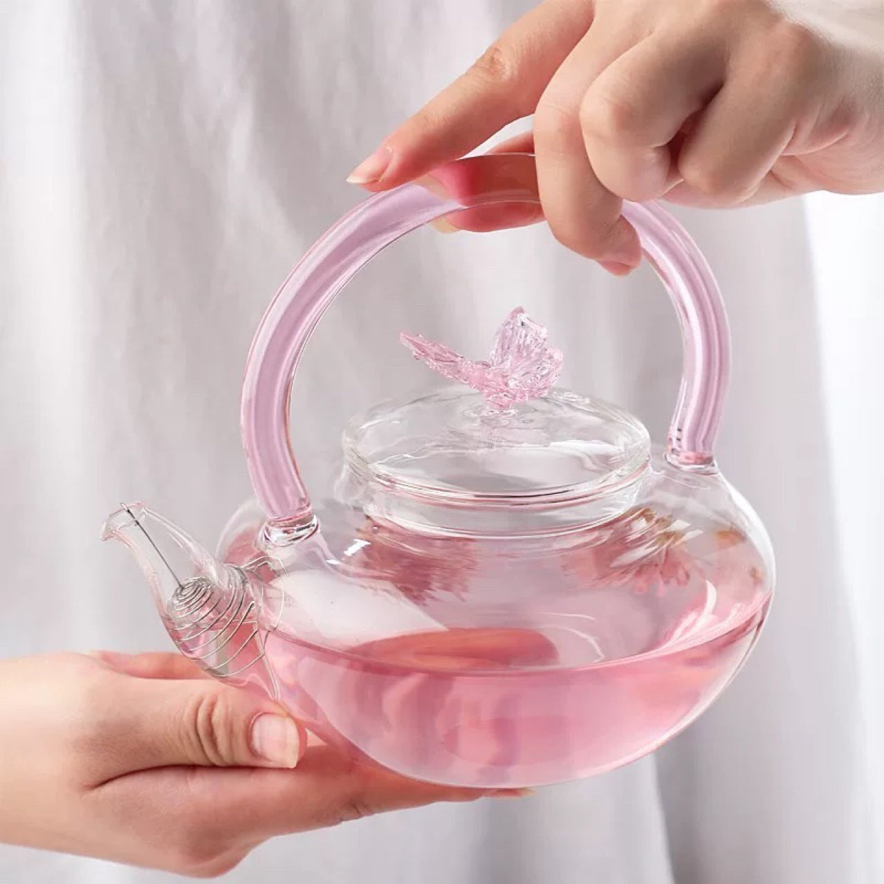 Elegant Pink Teapot