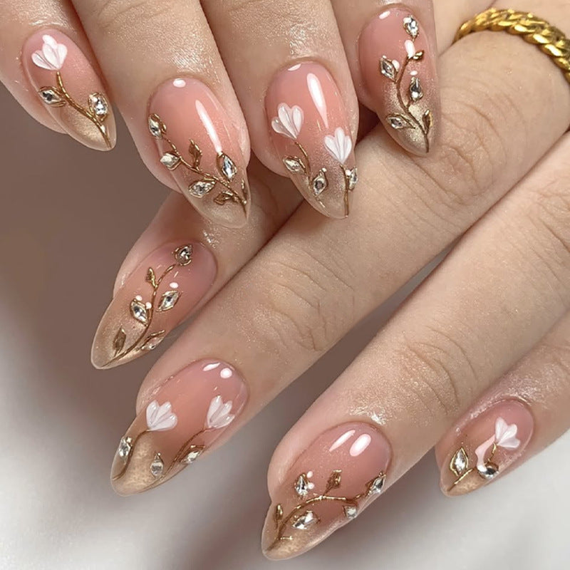 Tulip Petal Nails(Free Jelly Glue + Rubbing Strip)