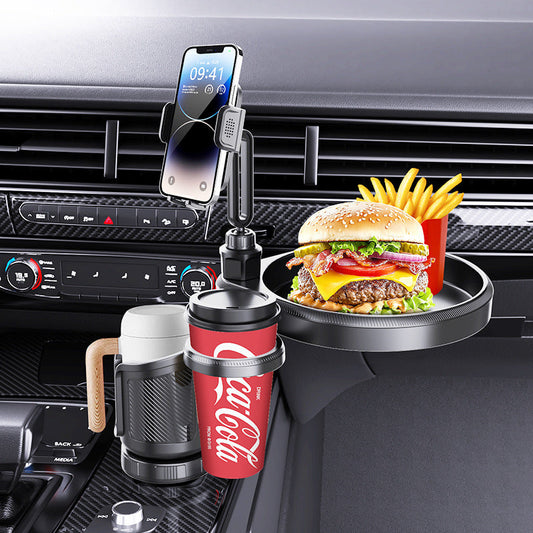 4-in-1 Car Cup Holder & Tray Stand