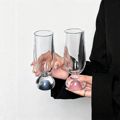Modern Bubble Base Glass