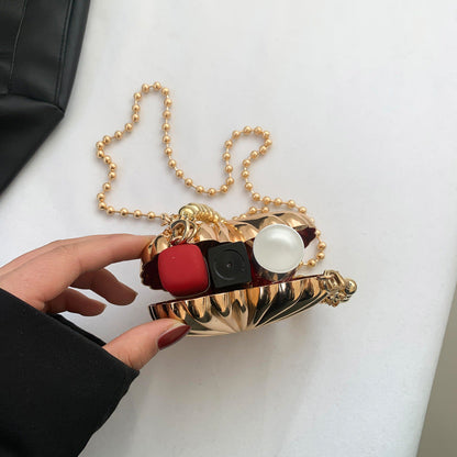 Heart Golden Bag