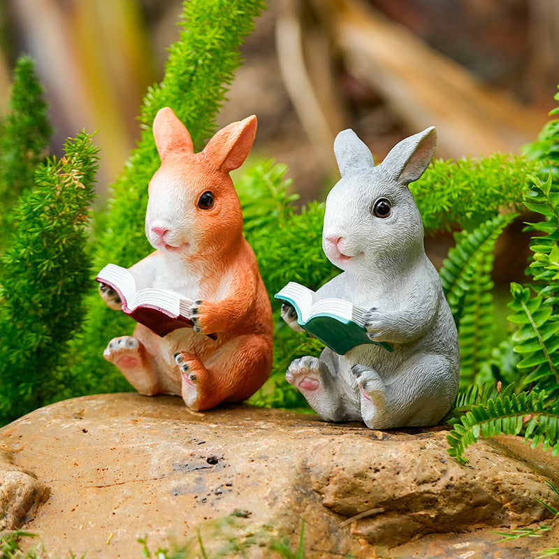 Reading Rabbit Ornaments