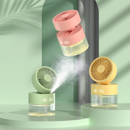 Mini Desk Misting Fan