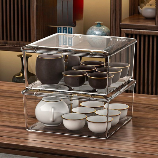 Transparent flip-top Storage Box