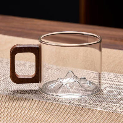 Mountain Peak Glass Cup