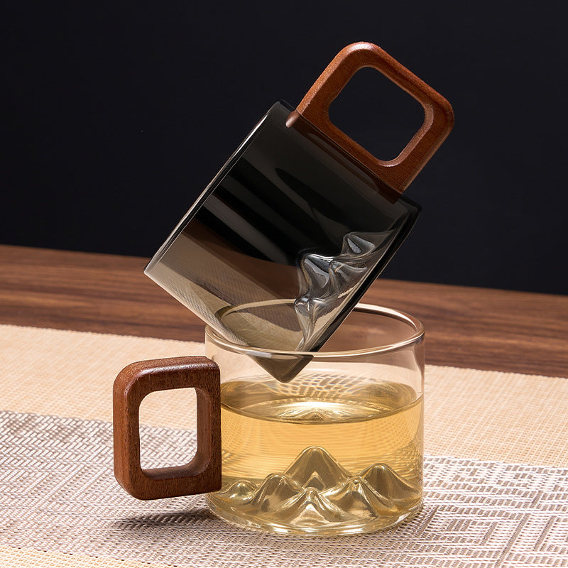 Mountain Peak Glass Cup