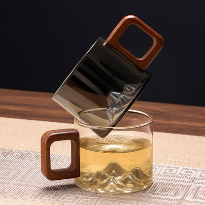 Mountain Peak Glass Cup