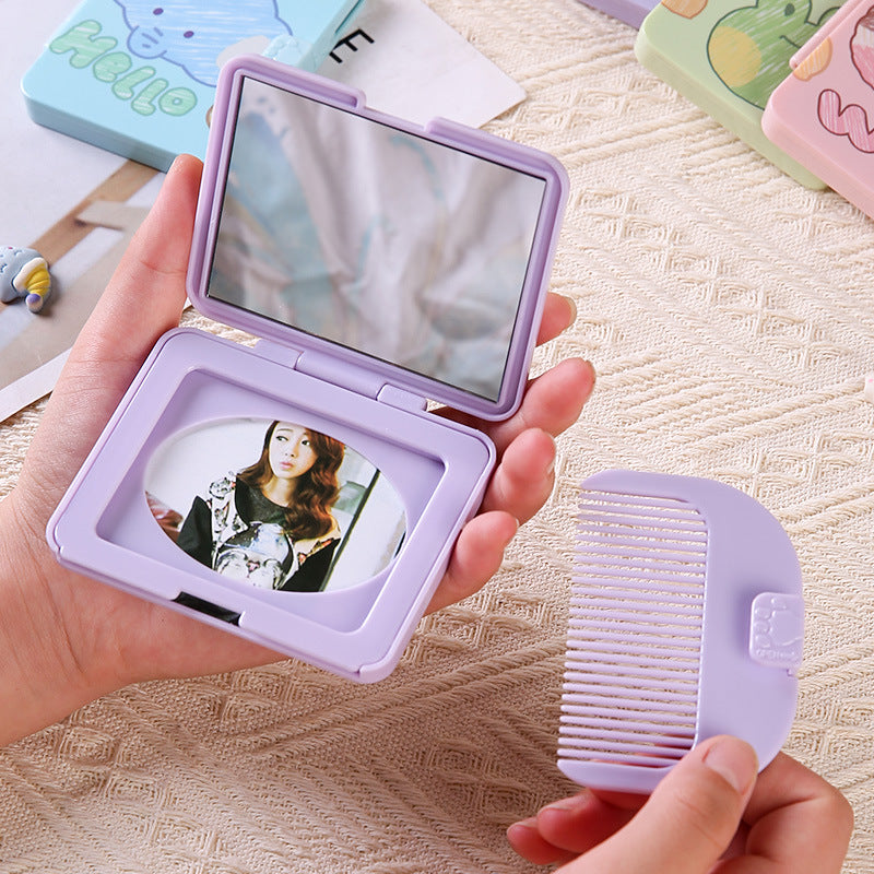 Portable Mirror With Comb