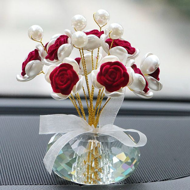 Crystal Flower Ornament