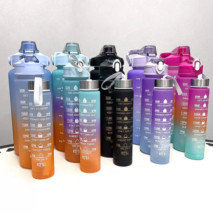 3 in 1 Motivational Bottle Set