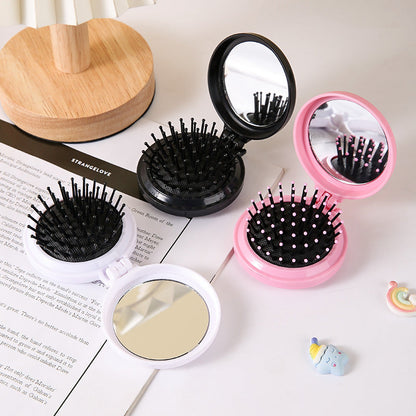Mini Hair Comb with Mirror