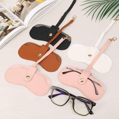 Portable Leather Sunglasses Holder