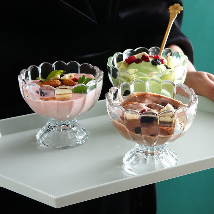 Vintage Glass Dessert Bowls