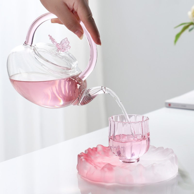 Elegant Pink Teapot