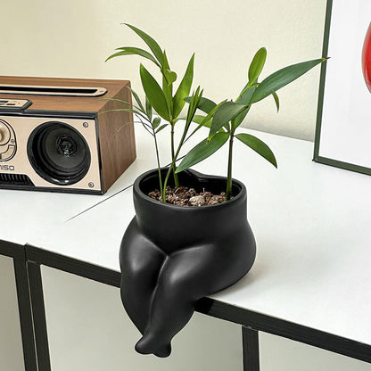 Leg Dangler Ceramic Pot
