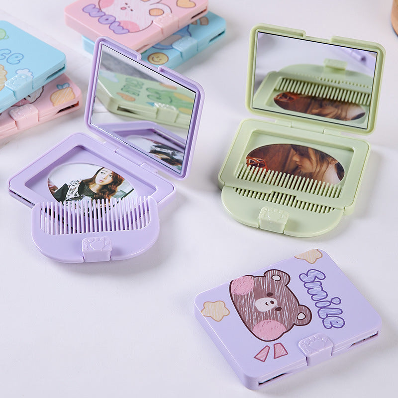 Portable Mirror With Comb