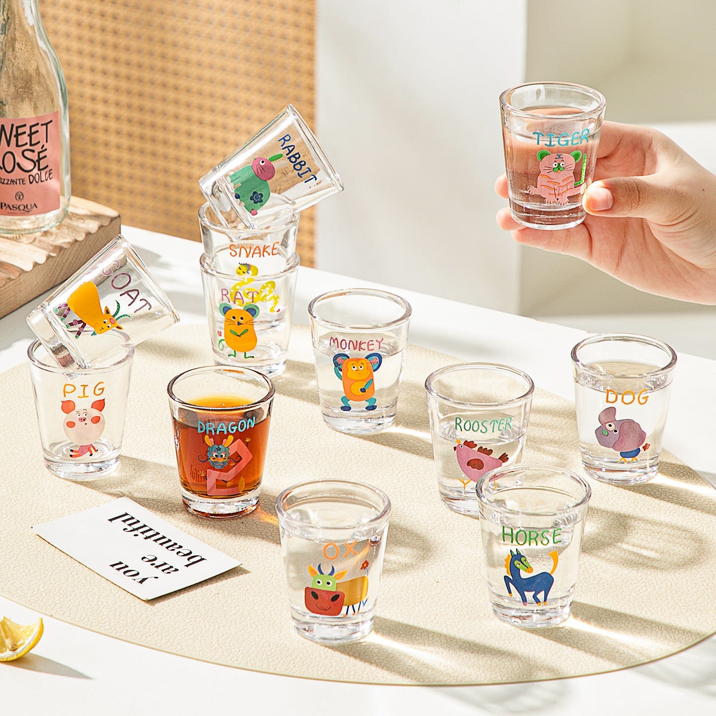 Animal Mini Glass Set
